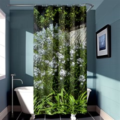 Lurie Garden Amsonia Shower Curtain 36  X 72  (stall)  by Riverwoman