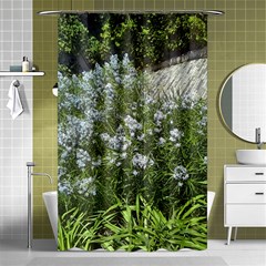 Lurie Garden Amsonia Shower Curtain 48  X 72  (small)  by Riverwoman