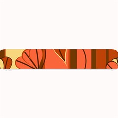 Amber Yellow Stripes Leaves Floral Small Bar Mats by Mariart