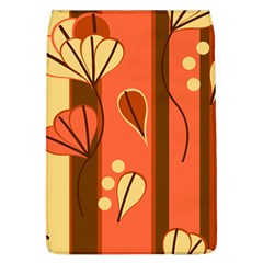 Amber Yellow Stripes Leaves Floral Removable Flap Cover (l) by Mariart