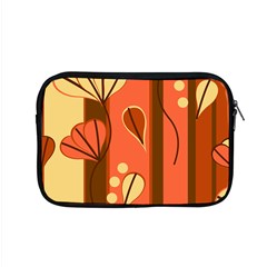 Amber Yellow Stripes Leaves Floral Apple Macbook Pro 15  Zipper Case by Mariart