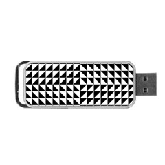 Optical Illusion Illusion Black Portable Usb Flash (one Side) by Pakrebo