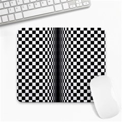 Art Optical Black White Contrast Large Mousepads by Pakrebo