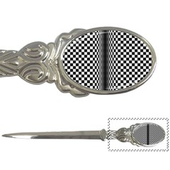 Art Optical Black White Contrast Letter Opener