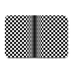 Art Optical Black White Contrast Plate Mats by Pakrebo