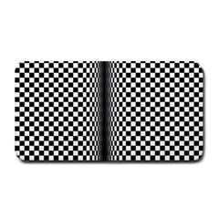 Art Optical Black White Contrast Medium Bar Mats by Pakrebo