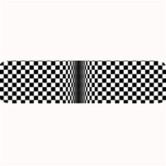 Art Optical Black White Contrast Large Bar Mats by Pakrebo