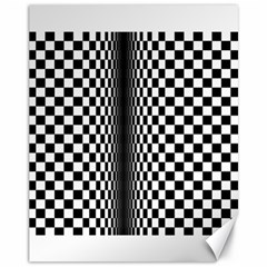 Art Optical Black White Contrast Canvas 11  X 14  by Pakrebo