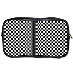 Art Optical Black White Contrast Toiletries Bag (two Sides) by Pakrebo