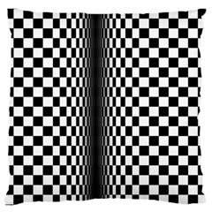 Art Optical Black White Contrast Large Cushion Case (two Sides) by Pakrebo