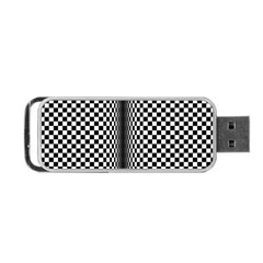 Art Optical Black White Contrast Portable Usb Flash (two Sides) by Pakrebo