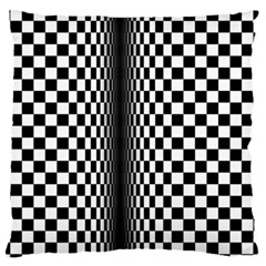 Art Optical Black White Contrast Standard Flano Cushion Case (two Sides) by Pakrebo