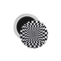 Optical Illusion Chessboard Tunnel 1 75  Magnets by Pakrebo