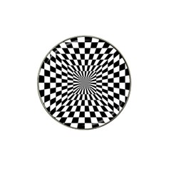 Optical Illusion Chessboard Tunnel Hat Clip Ball Marker by Pakrebo