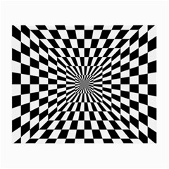 Optical Illusion Chessboard Tunnel Small Glasses Cloth by Pakrebo