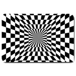 Optical Illusion Chessboard Tunnel Large Doormat  30 x20  Door Mat