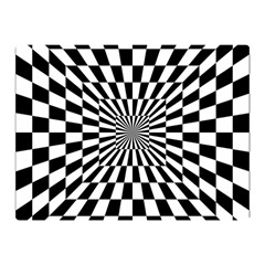 Optical Illusion Chessboard Tunnel Double Sided Flano Blanket (mini)  by Pakrebo