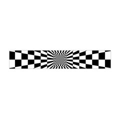 Optical Illusion Chessboard Tunnel Flano Scarf (mini) by Pakrebo