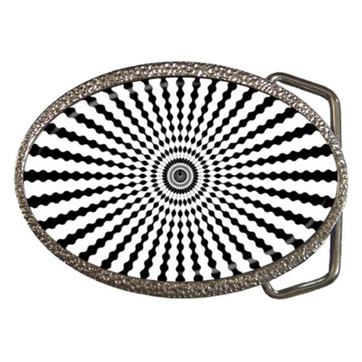 Starburst Sunburst Hypnotic Belt Buckles