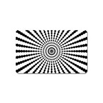 Starburst Sunburst Hypnotic Magnet (Name Card) Front