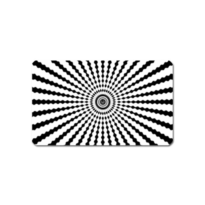 Starburst Sunburst Hypnotic Magnet (Name Card)