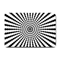 Starburst Sunburst Hypnotic Small Doormat  by Pakrebo