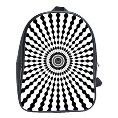 Starburst Sunburst Hypnotic School Bag (large) by Pakrebo