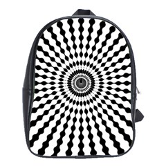 Starburst Sunburst Hypnotic School Bag (xl) by Pakrebo