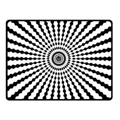 Starburst Sunburst Hypnotic Double Sided Fleece Blanket (small)  by Pakrebo