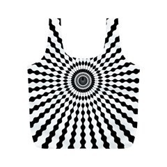 Starburst Sunburst Hypnotic Full Print Recycle Bag (m) by Pakrebo