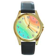 Arrangement Aesthetics Aesthetic Round Gold Metal Watch by Pakrebo