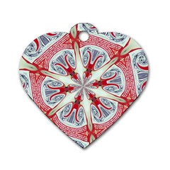 Kaleidoscope Background Bottles Dog Tag Heart (two Sides) by Pakrebo