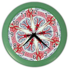 Kaleidoscope Background Bottles Color Wall Clock by Pakrebo