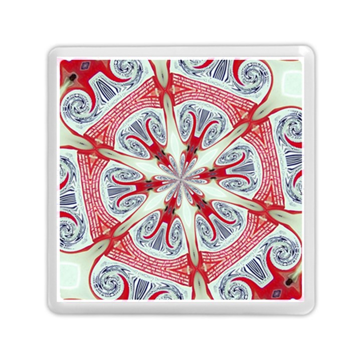 Kaleidoscope Background Bottles Memory Card Reader (Square)