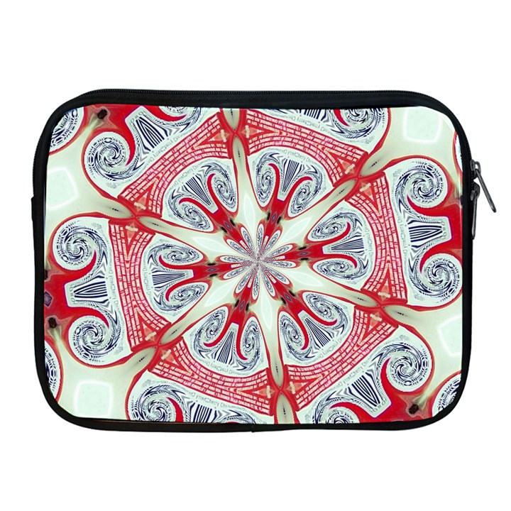 Kaleidoscope Background Bottles Apple iPad 2/3/4 Zipper Cases