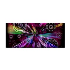 Fractal Circles Abstract Hand Towel by Pakrebo