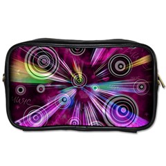 Fractal Circles Abstract Toiletries Bag (one Side) by Pakrebo