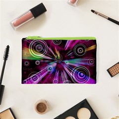 Fractal Circles Abstract Cosmetic Bag (xs) by Pakrebo