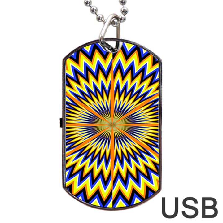 Illusion Head Idea Irritation Dog Tag USB Flash (Two Sides)