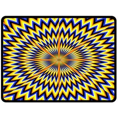 Illusion Head Idea Irritation Double Sided Fleece Blanket (large)  by Pakrebo