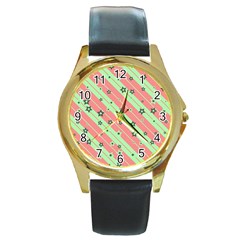 Arrangement Aesthetics Aesthetic Round Gold Metal Watch by Pakrebo