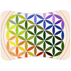 Mandala Rainbow Colorful Reiki Velour Seat Head Rest Cushion by Pakrebo