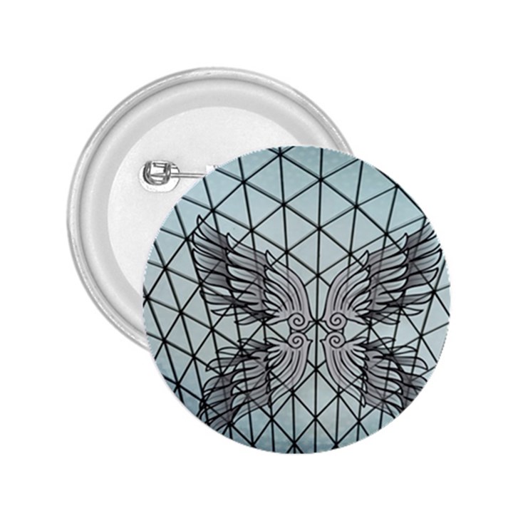 Graphic Pattern Wing Art 2.25  Buttons