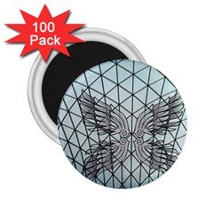 Graphic Pattern Wing Art 2 25  Magnets (100 Pack)  by Pakrebo