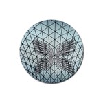 Graphic Pattern Wing Art Rubber Coaster (Round)  Front