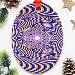 Illusion Head Idea Irritation Oval Ornament (two Sides) by Pakrebo