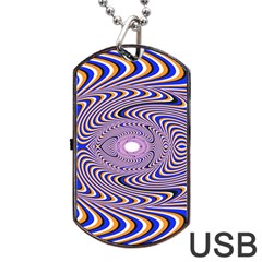 Illusion Head Idea Irritation Dog Tag Usb Flash (one Side) by Pakrebo