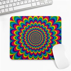 Psychedelic Colours Vibrant Rainbow Large Mousepads by Pakrebo