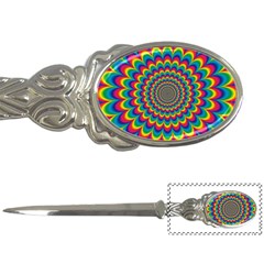 Psychedelic Colours Vibrant Rainbow Letter Opener by Pakrebo