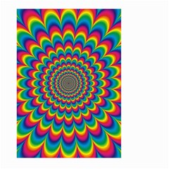 Psychedelic Colours Vibrant Rainbow Large Garden Flag (two Sides) by Pakrebo